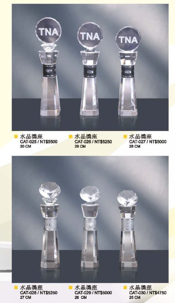 水晶獎座 E